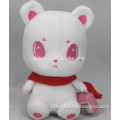 Plush animal toy white cat soft toy cute cuddly for kids